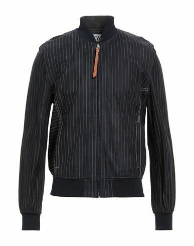 Loewe Man Jacket Midnight blue Goat skin, Viscose, Polyamide, Elastane, Calfskin Cover