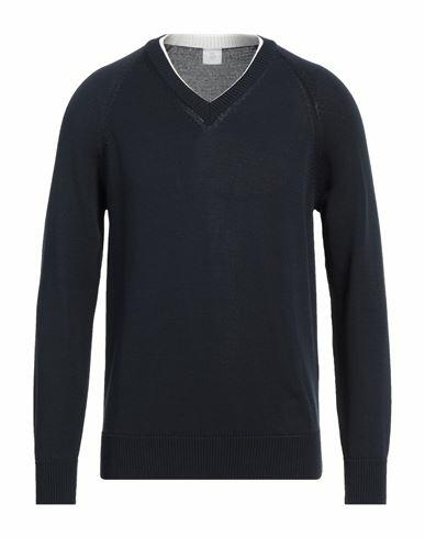 Eleventy Man Sweater Midnight blue Cotton Cover