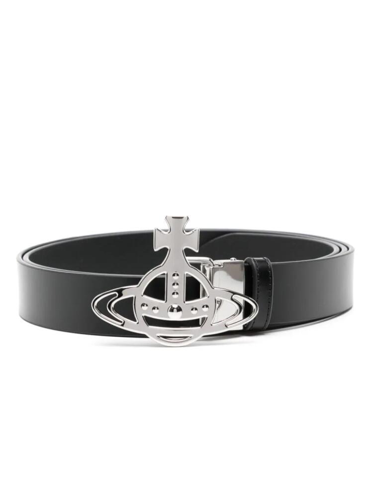 Vivienne Westwood Orb buckle belt - Black Cover