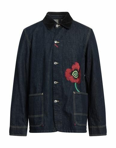 Kenzo Man Denim outerwear Blue Cotton, Polyester Cover