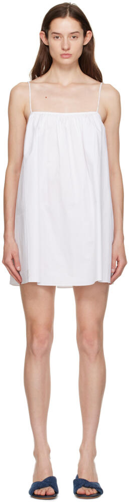 Matteau White Square Neck Minidress Cover