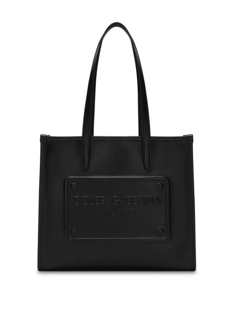 Dolce & Gabbana Shopping leather tote bag - Black Cover