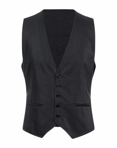 Giorgio Armani Man Tailored Vest Midnight blue Silk, Polyamide Cover