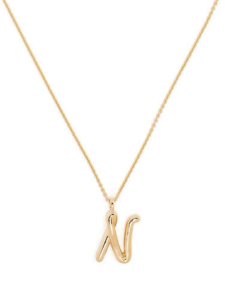 Missoma Curly Molten initial pendant necklace - Gold Cover