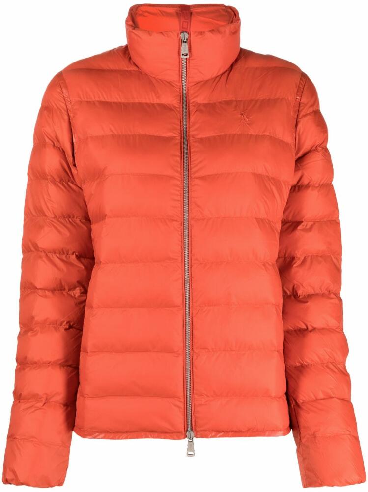 Polo Ralph Lauren funnel-neck quilted jacket - Orange Cover