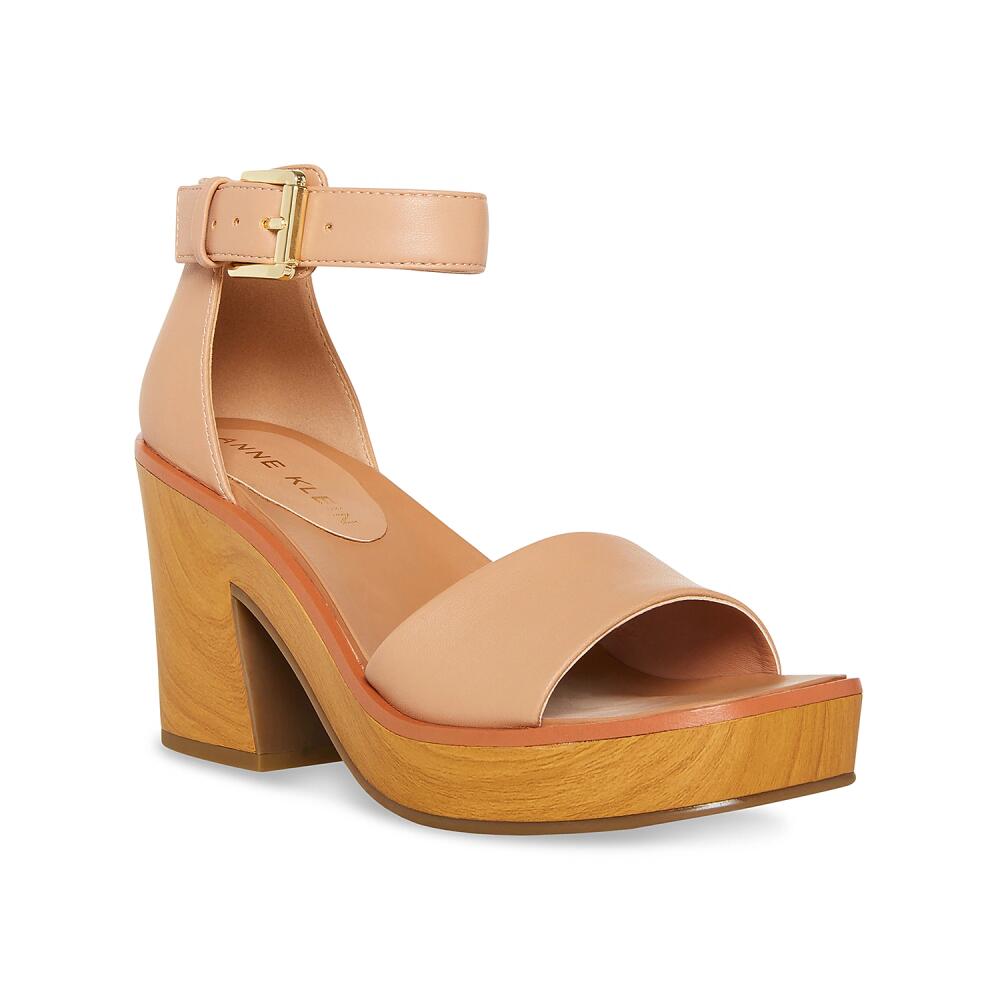 Anne Klein Kellie Platform Sandal | Women's | Blush/Wood Print Cover