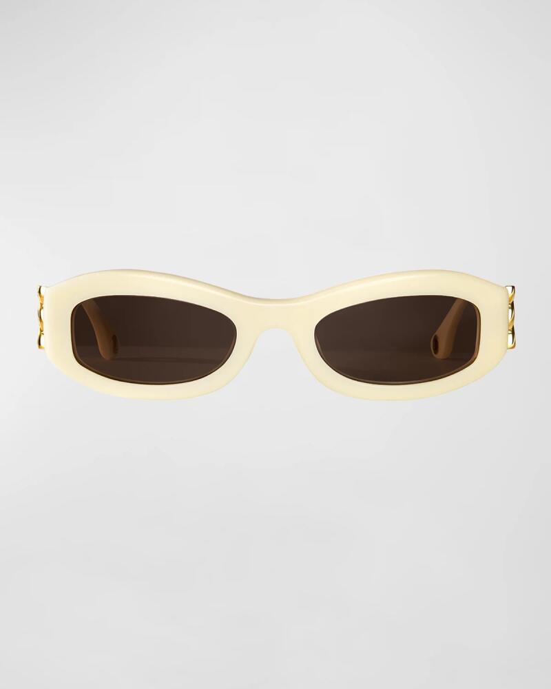 Aureum Collective Como Twisted Acetate Oval Sunglasses Cover