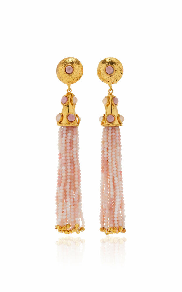 Sylvia Toledano - Gio Opal; Quartz 22K Gold-Plated Earrings - Pink - Gifts For Her Cover