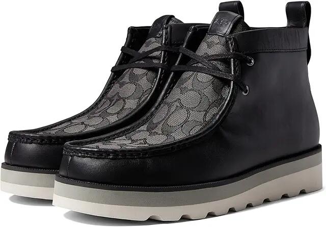 COACH Signature Chukka Boot (Black) Men's Boots Cover