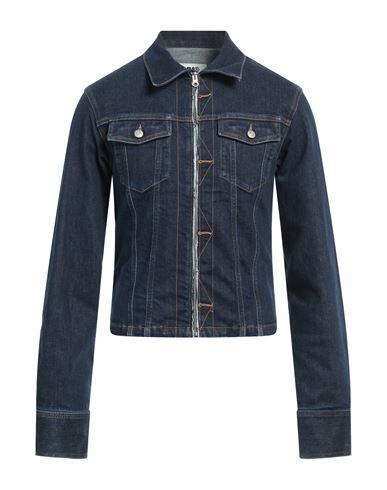 Mm6 Maison Margiela Man Denim outerwear Blue Cotton, Elastane Cover