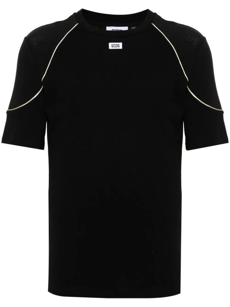 GCDS Comma cotton T-shirt - Black Cover