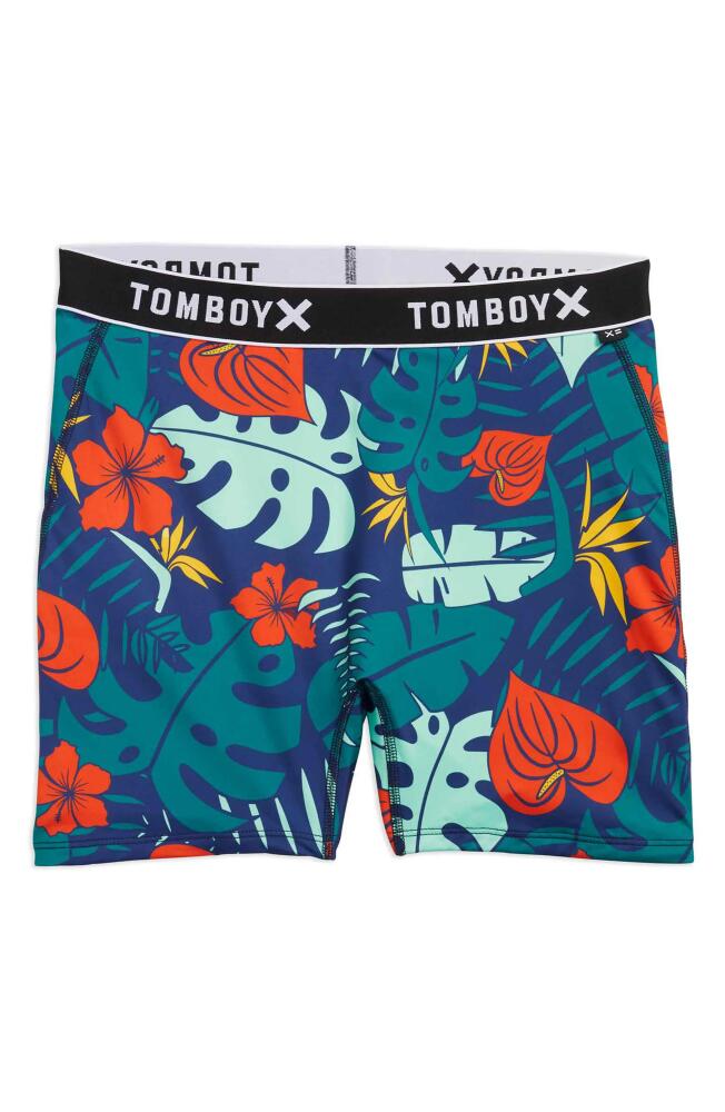 TomboyX 4.5-Inch Swim Shorts in Island Shade Cover