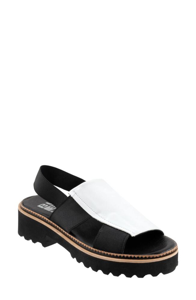 Bueno Amy Slingback Platform Sandal in White Cover