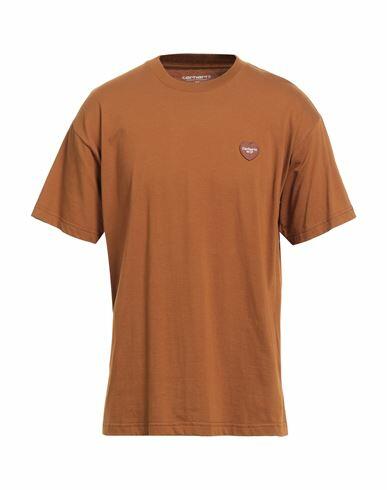 Carhartt Man T-shirt Camel Organic cotton Cover