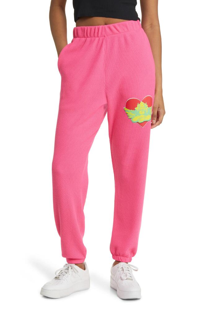 BOYS LIE Spunk Thermal Sweatpants in Neon Pink Cover