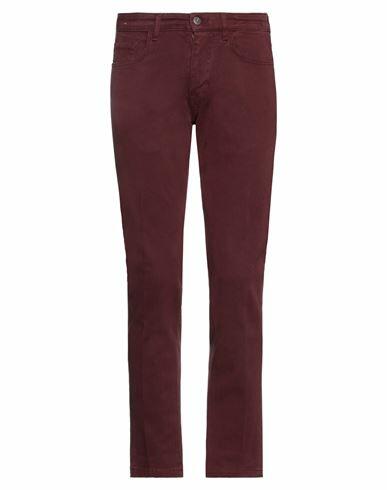 Betwoin Man Pants Burgundy Cotton, Elastane Cover