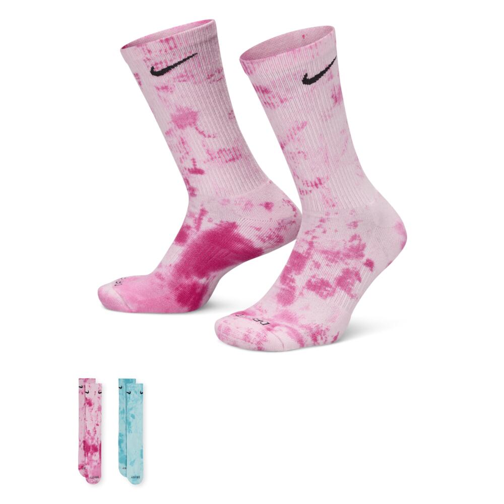 Nike Unisex Everyday Plus Cushioned Crew Socks (2 Pairs) in Multicolor Cover