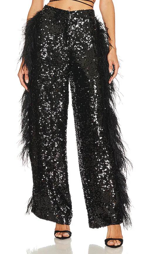 Lapointe Sequin Trouser in Black Cover