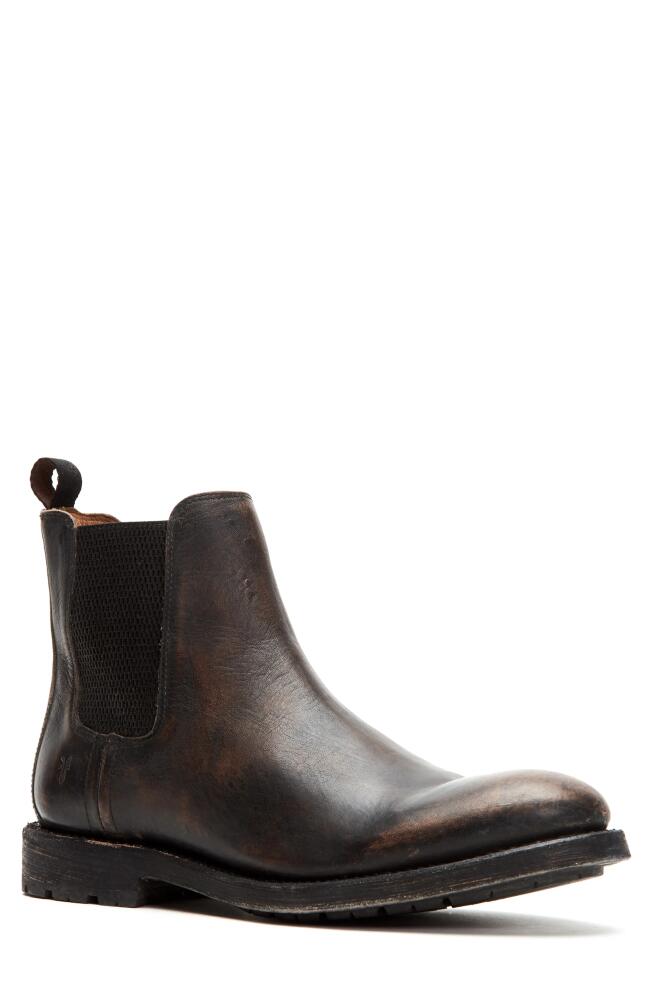 Frye Bowery Chelsea Boot in Black Leather Cover