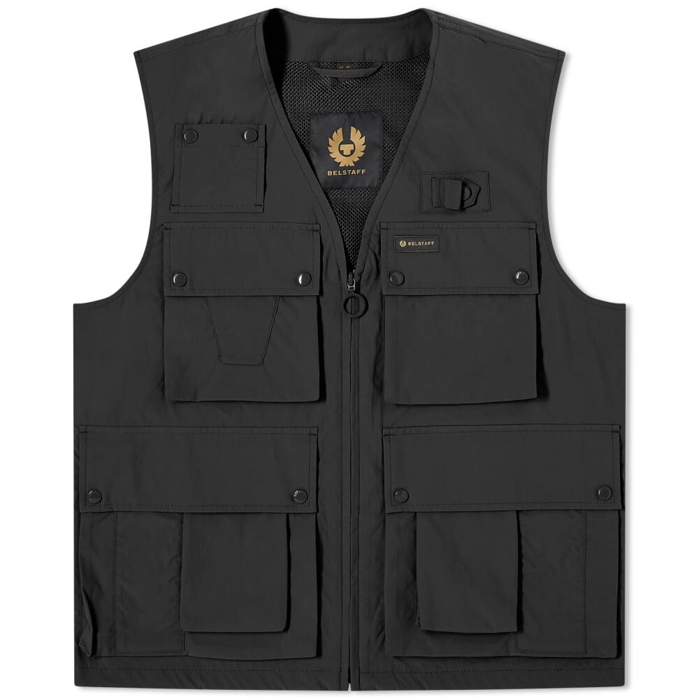 Belstaff Men's Castmaster Shell Gilet in Black Cover