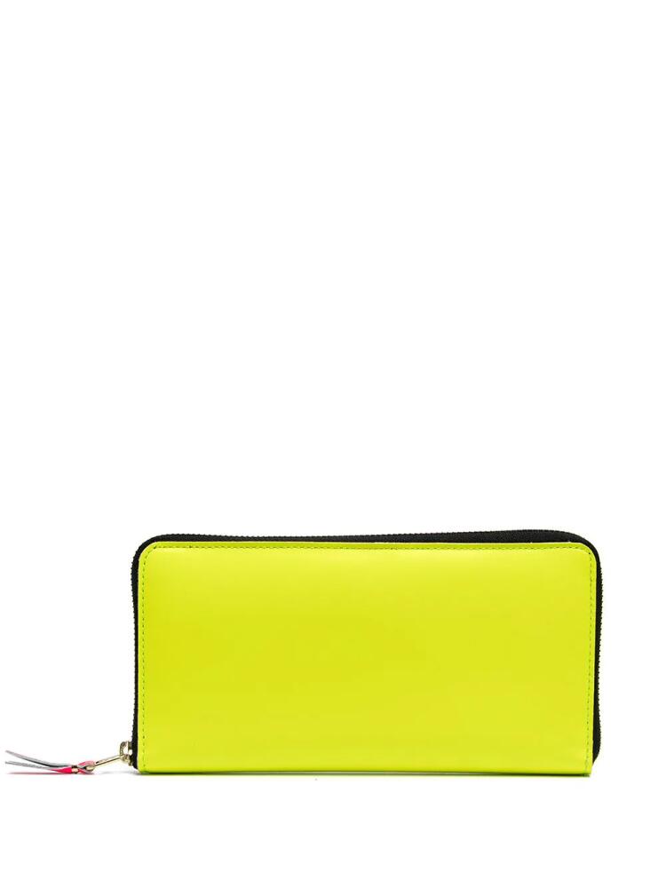 Comme Des Garçons Wallet rectangular zip-around wallet - Yellow Cover