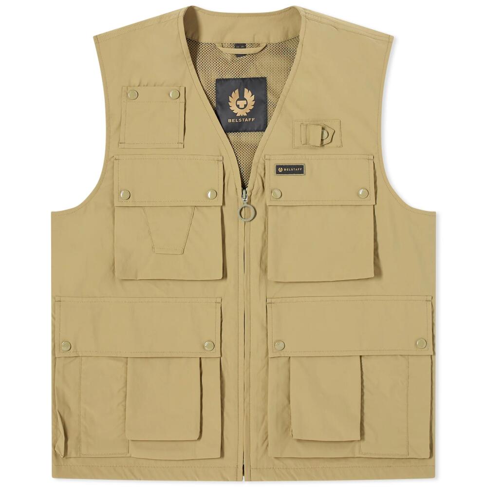 Belstaff Men's Castmaster Shell Gilet in Aloe Cover