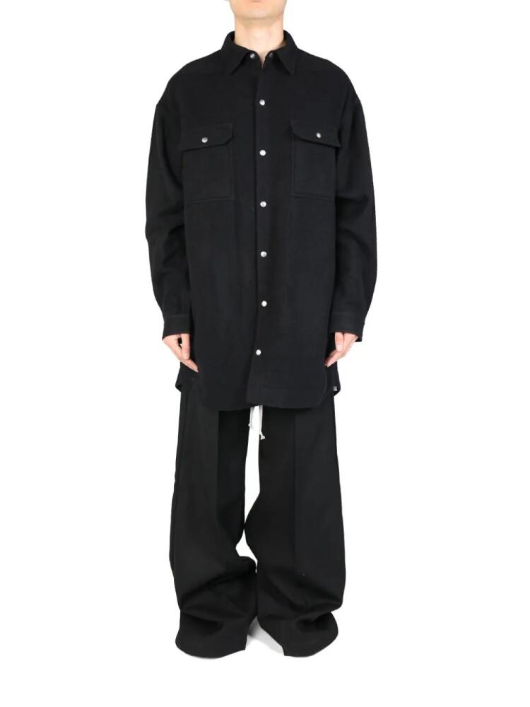 Rick Owens oversized shirt - Black Cover