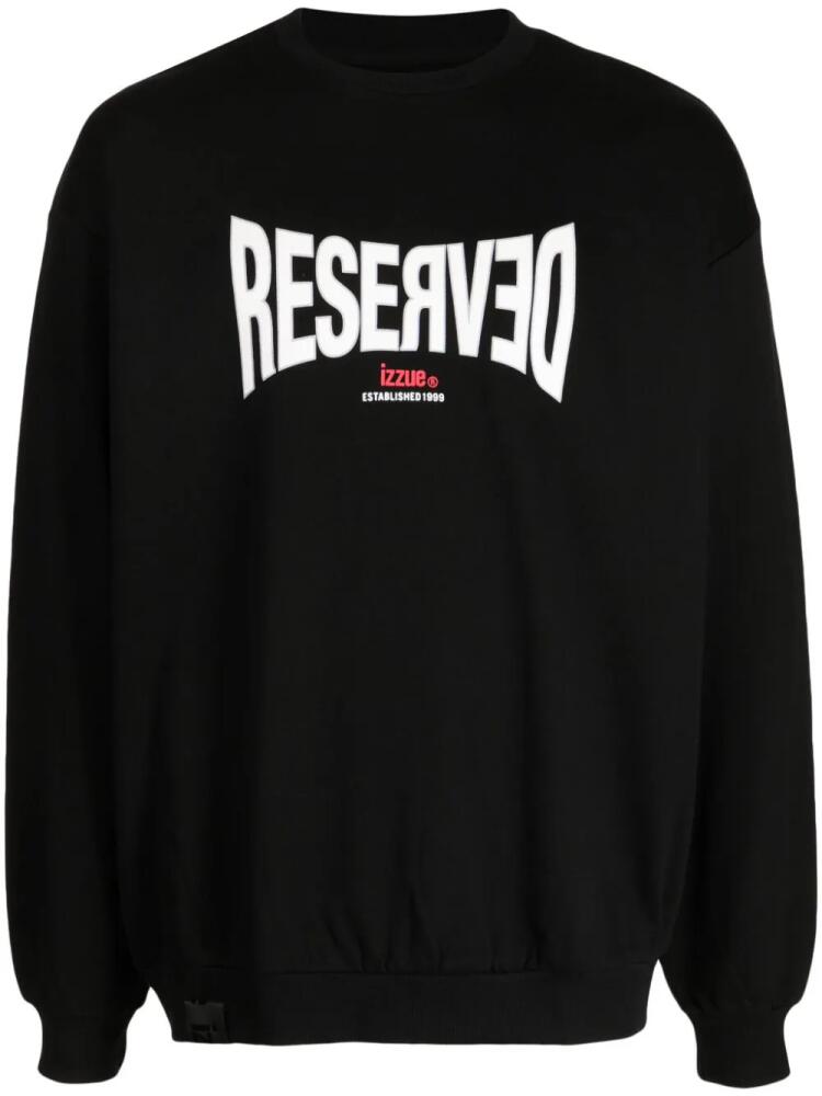 izzue Reserved cotton sweatshirt - Black Cover