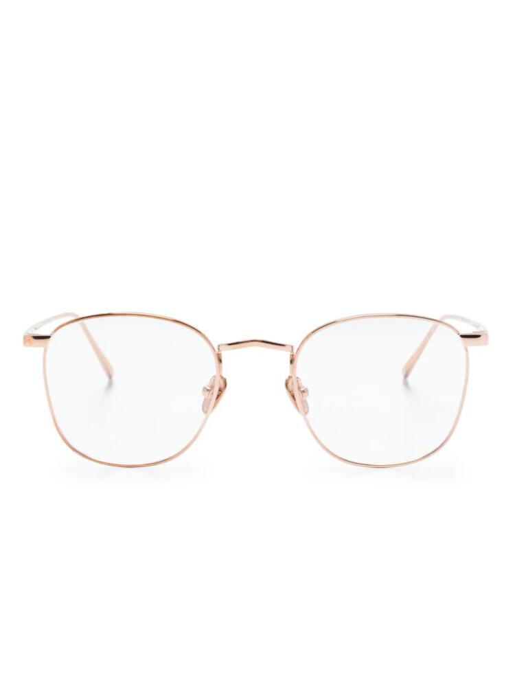 Linda Farrow round-frame glasses - Pink Cover