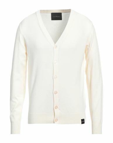 John Richmond Man Cardigan Cream Viscose, Nylon Cover