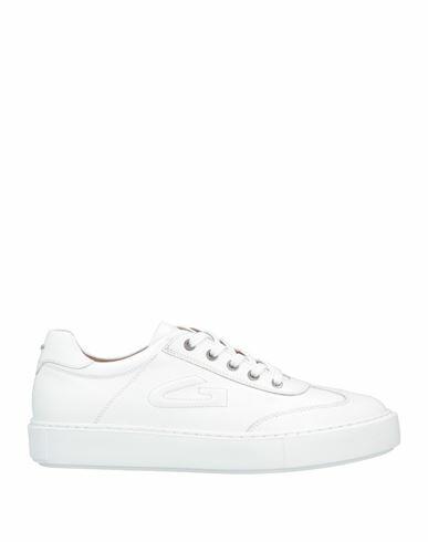 Alberto Guardiani Man Sneakers White Soft Leather Cover