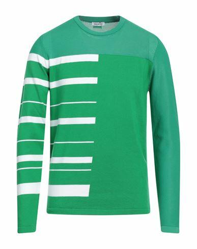 Bikkembergs Man Sweater Green Polyester Cover