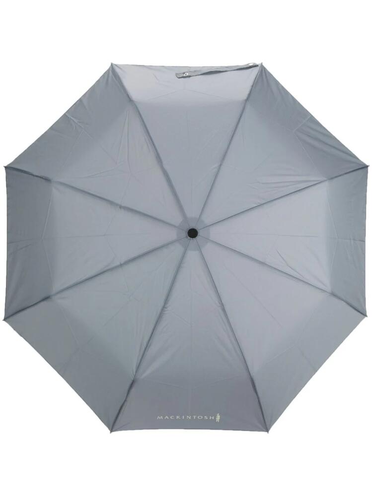 Mackintosh Ayr logo-print umbrella - Grey Cover