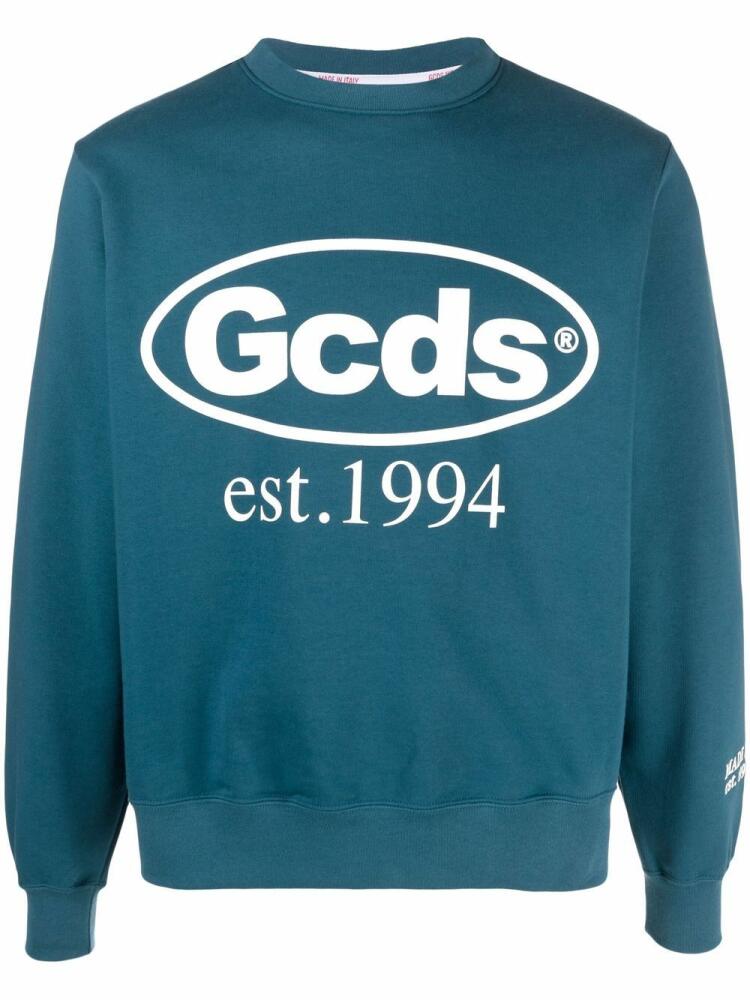 GCDS logo-print sweatshirt - Blue Cover