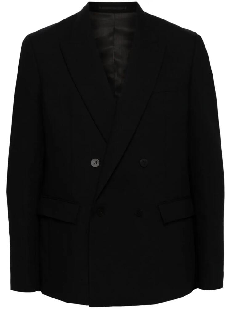 CROQUIS peak-lapels wool-blend blazer - Black Cover