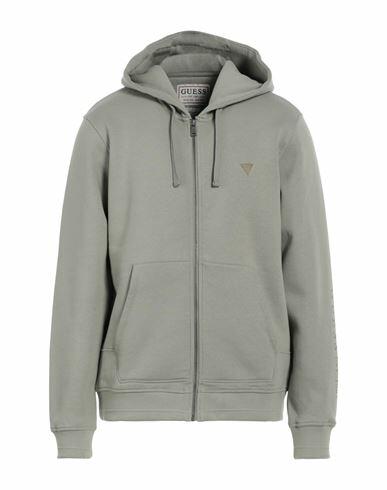 Guess Man Sweatshirt Sage green Cotton, Polyester Cover