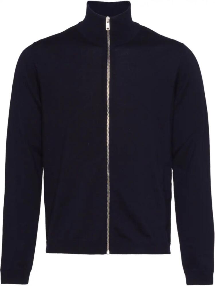 Prada zip-up wool cardigan - Blue Cover