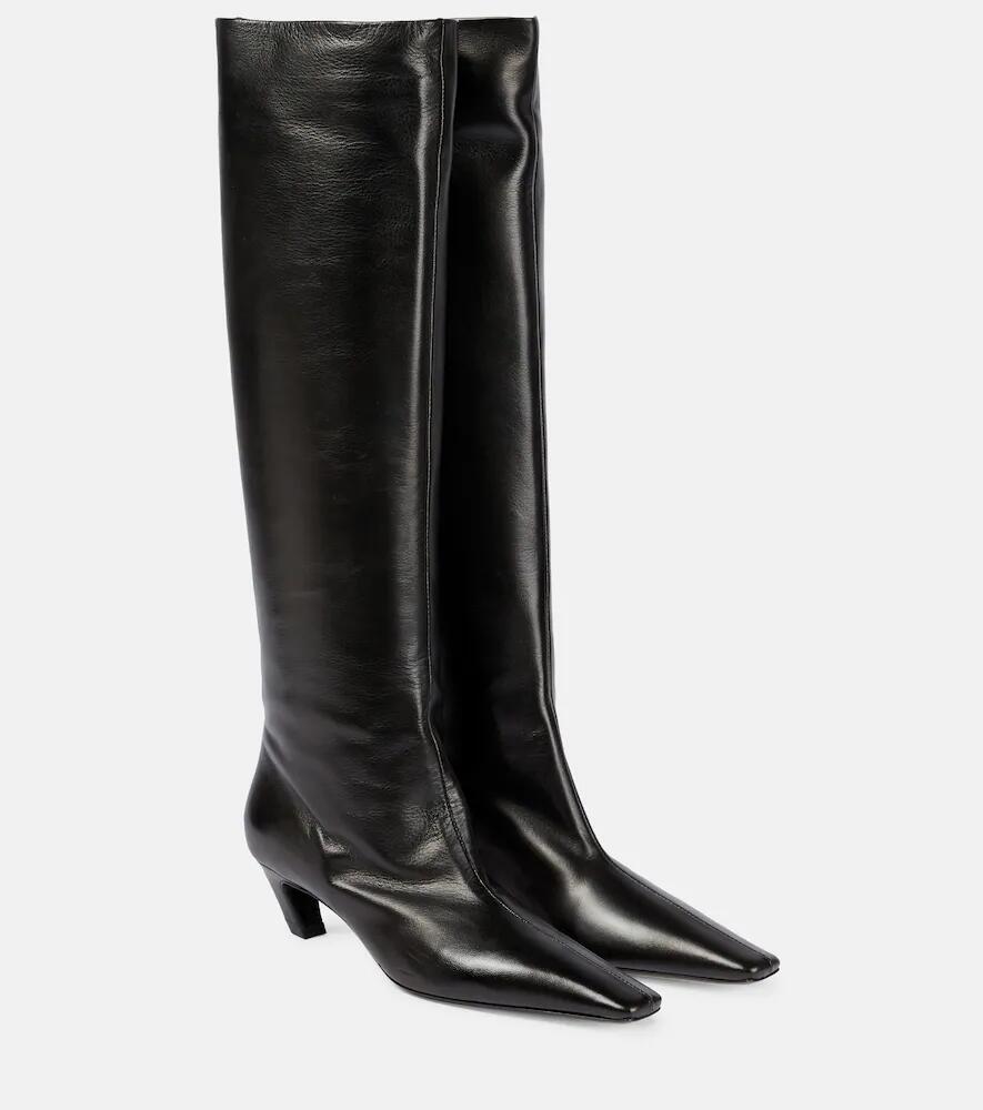 Khaite Davis leather knee-high boots Cover