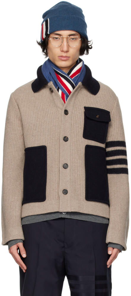 Thom Browne Brown Workman's Cardigan Cover