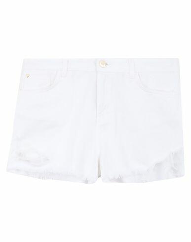 My Twin Twinset Woman Denim shorts White Cotton Cover