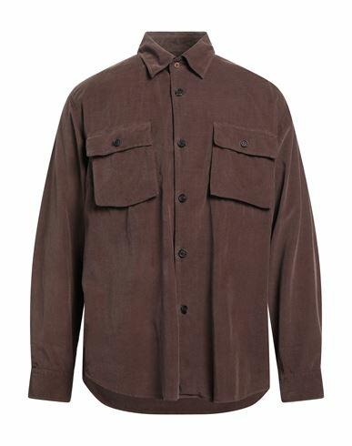 Manuel Ritz Man Shirt Cocoa Size 15 ¾ Cotton, Elastane Cover