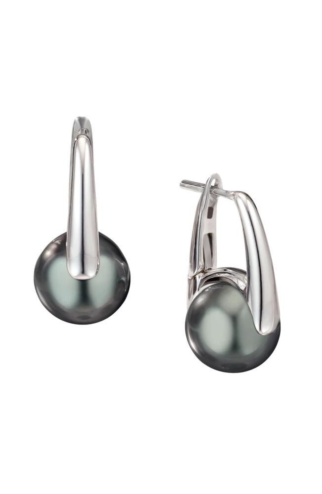 Cast The Daring Tahitian Pearl Drop Earrings in Silver Cover