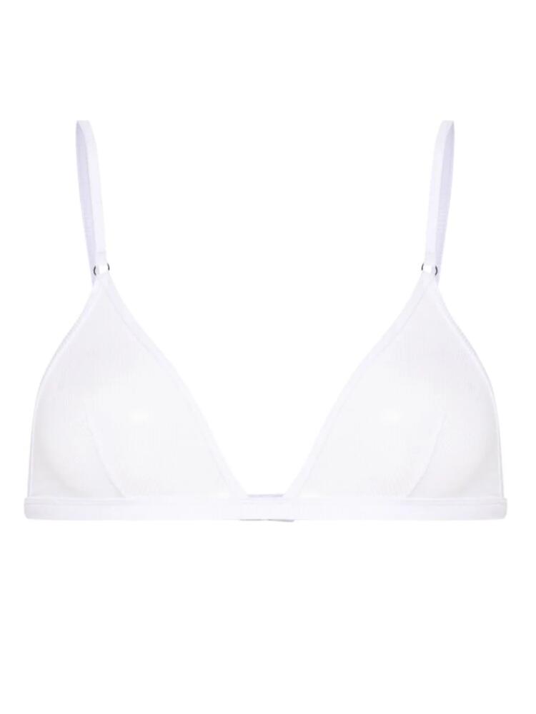 Maison Close La Femme Amazone triangle bra - White Cover