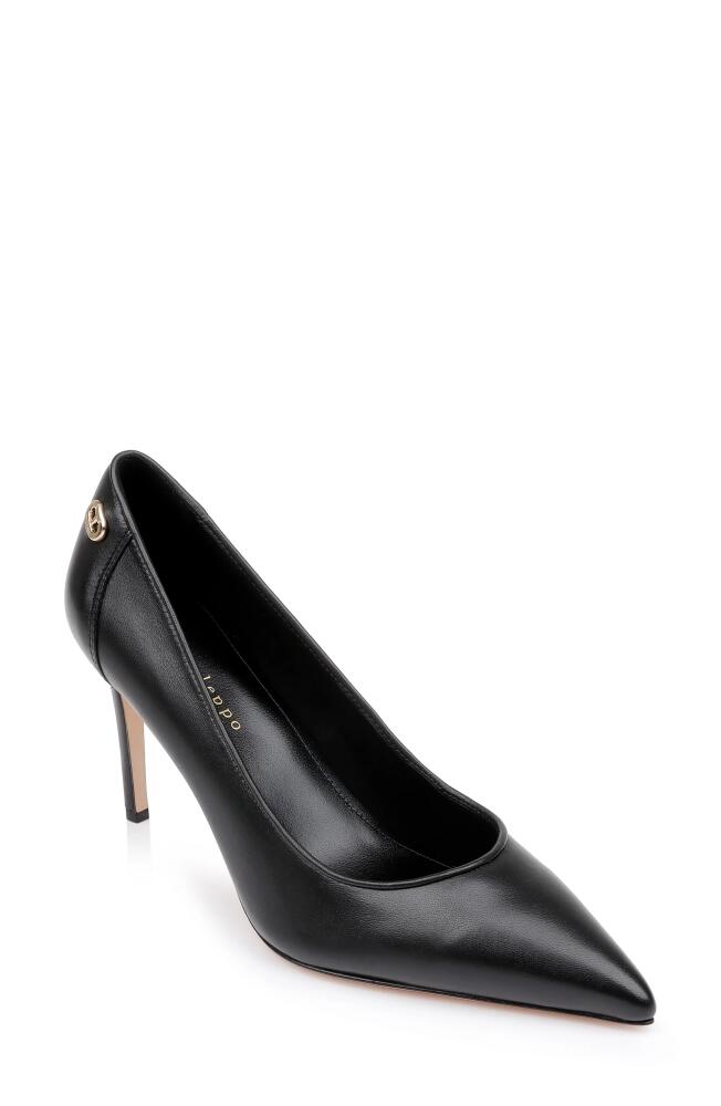 Dee Ocleppo Santorini Pointed Toe Pump in Black Leather Cover