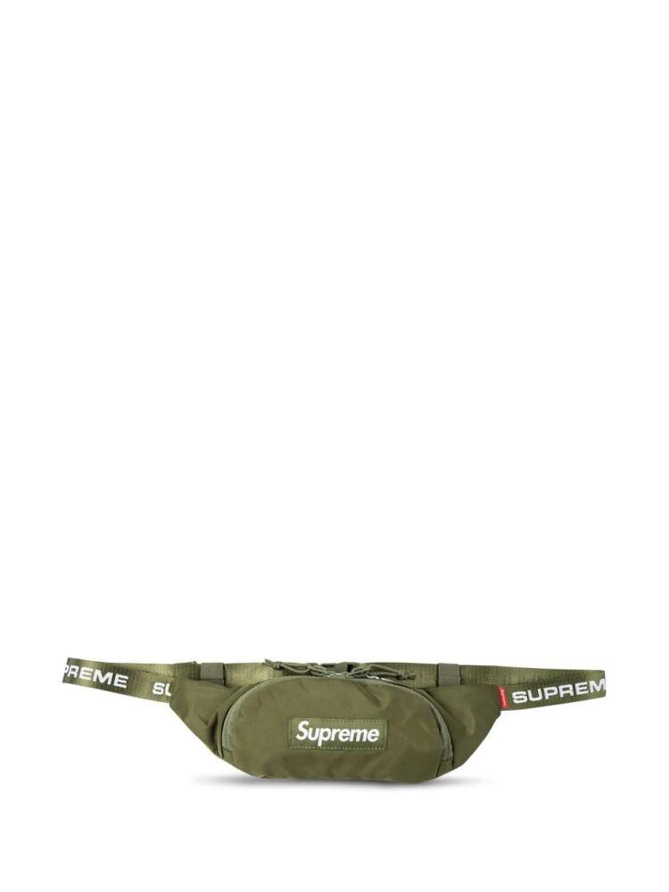 Supreme logo-patch small belt bag - Green Cover