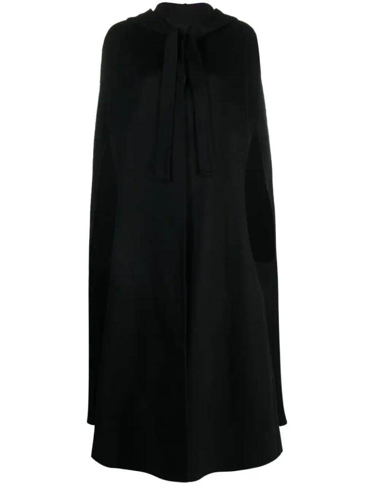 P.A.R.O.S.H. hooded wool cape - Black Cover