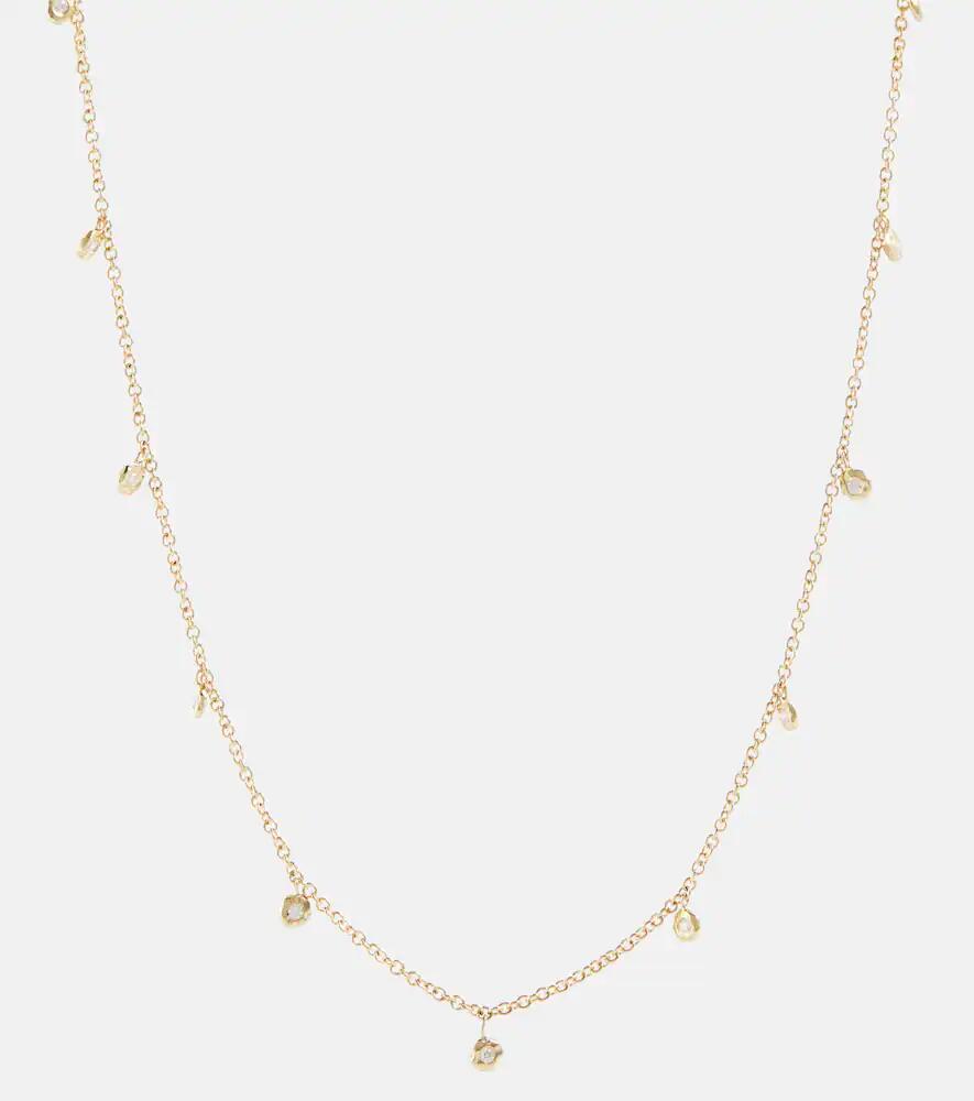 Octavia Elizabeth Micro Nesting Gem 18kt gold necklace with diamonds Cover