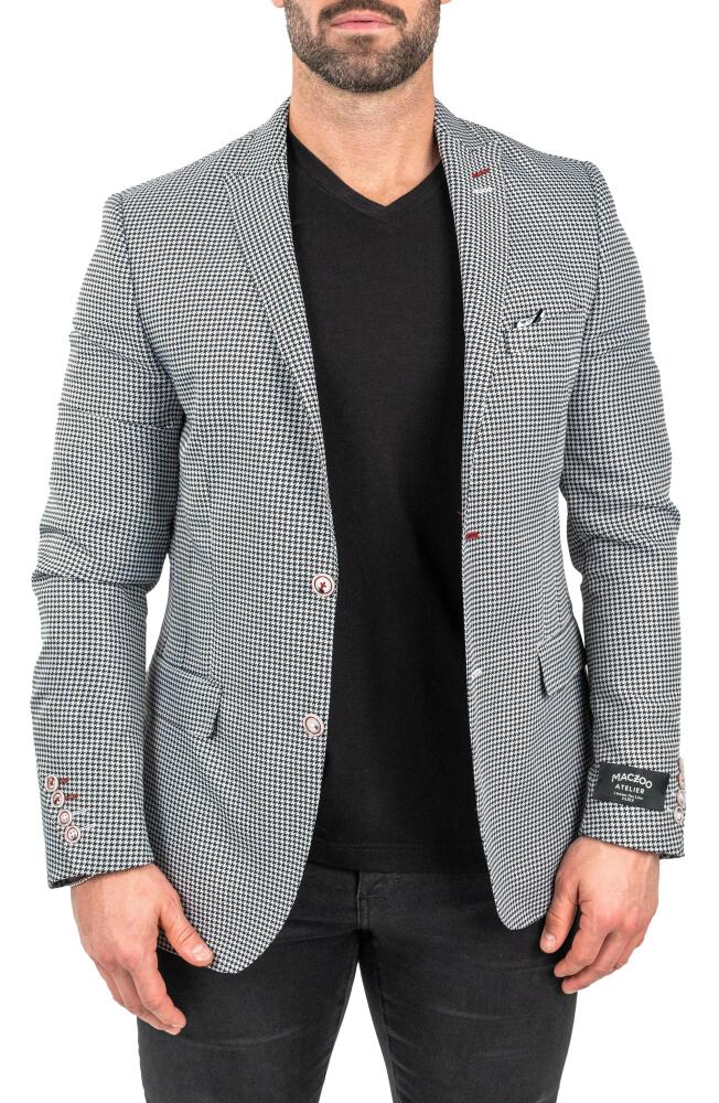 Maceoo Descartes Houndstooth Sport Coat in Black Cover