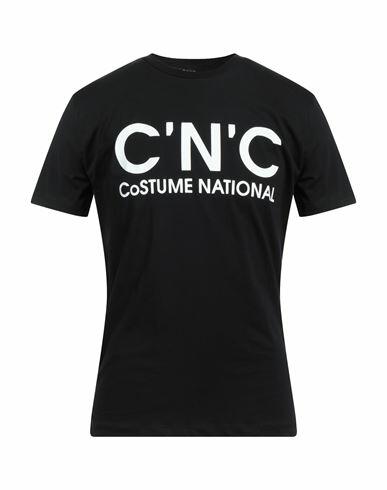 C'n'c' Costume National Man T-shirt Black Cotton Cover