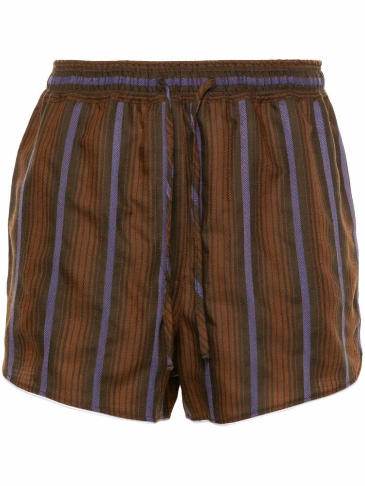 Wales Bonner Life wool shorts - Brown Cover